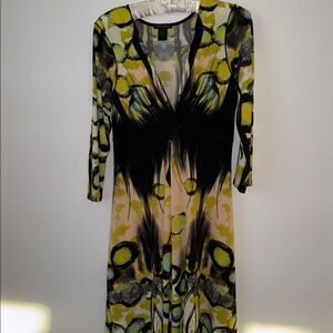 Eva Varro Artistic Yellow and Black Top
